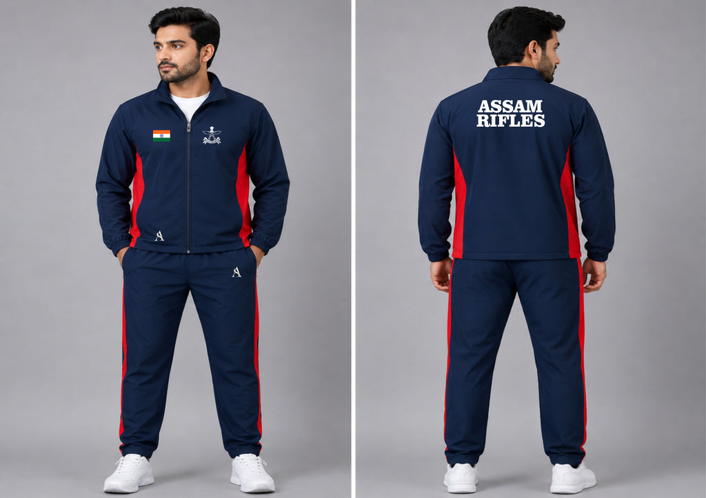 ASSAM RIFLES TRACKSUIT RED BLUE