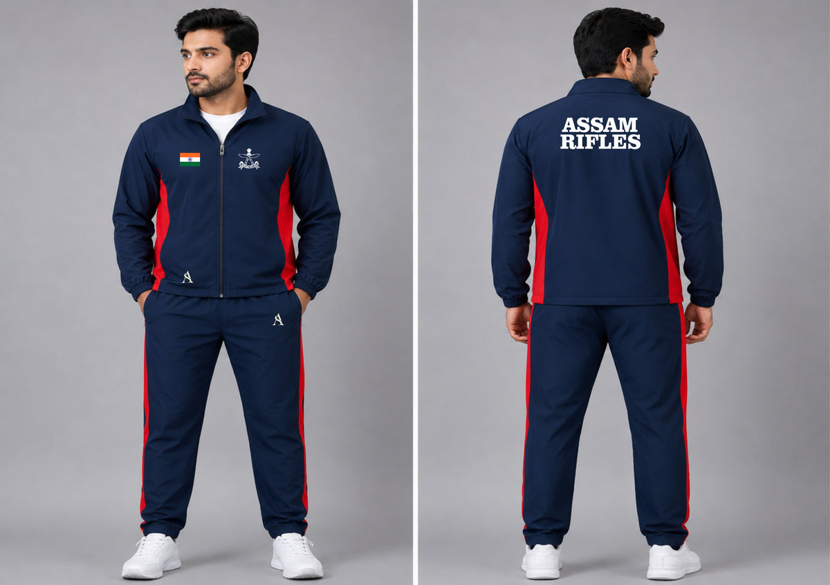 ASSAM RIFLES TRACKSUIT RED BLUE