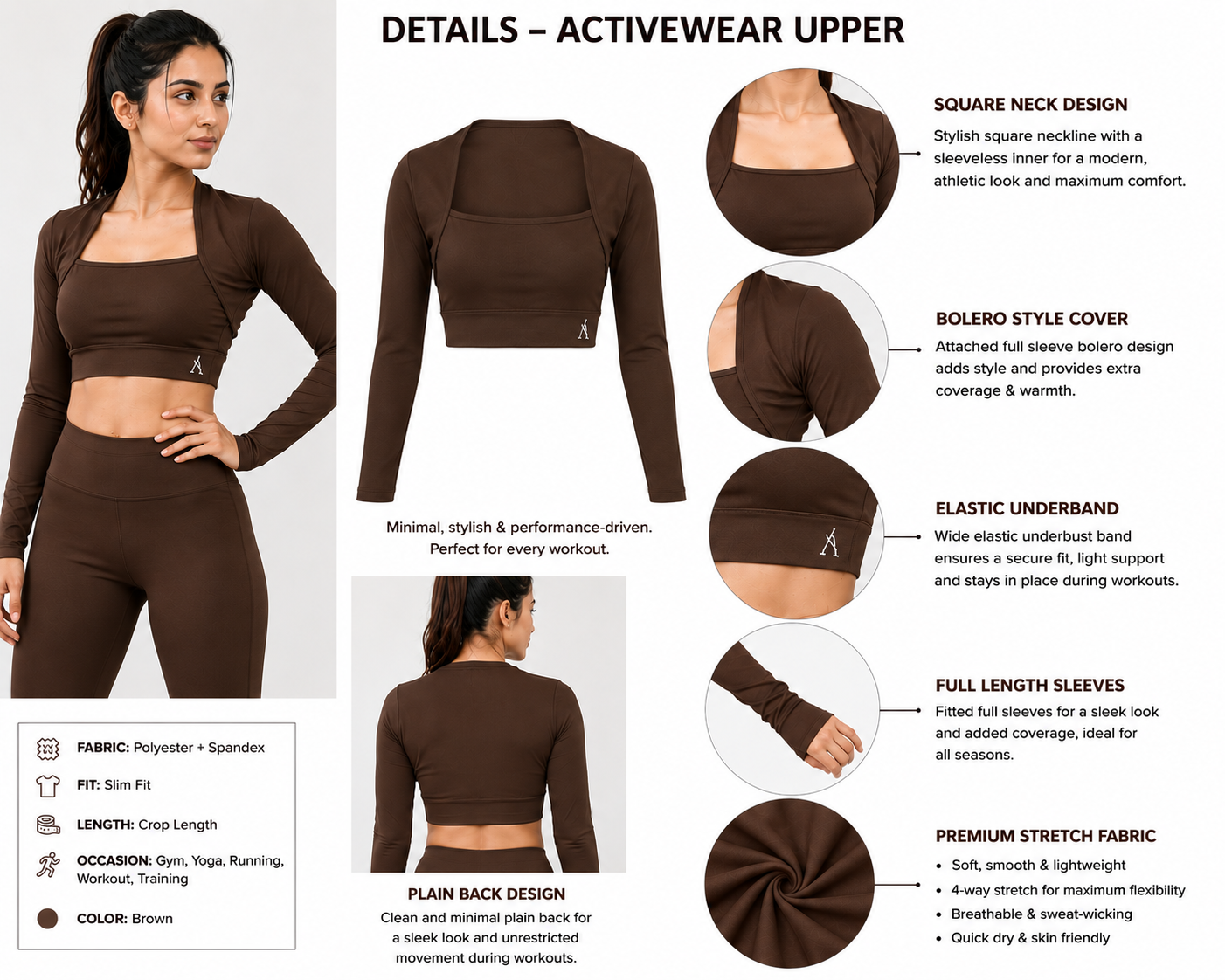 Active crop top AS WOMEN