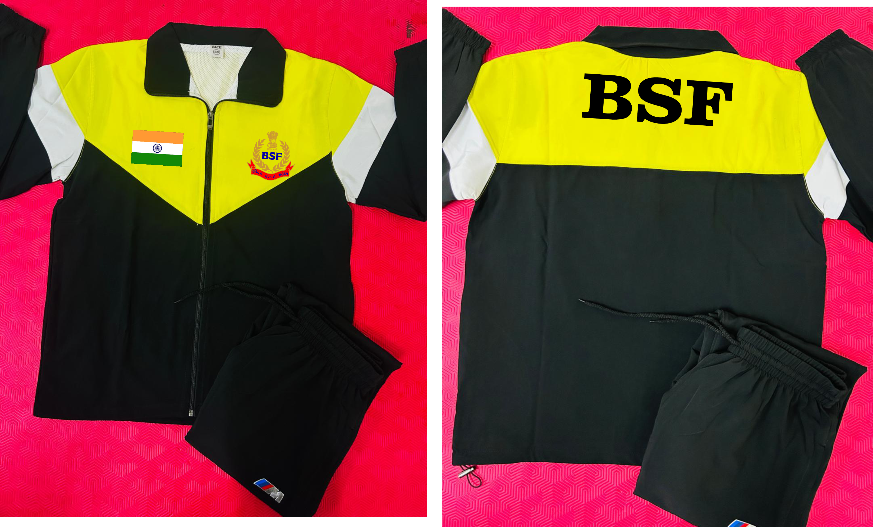 BSF TRACKSUIT ARYAN SPORTS YELLOW BLACK