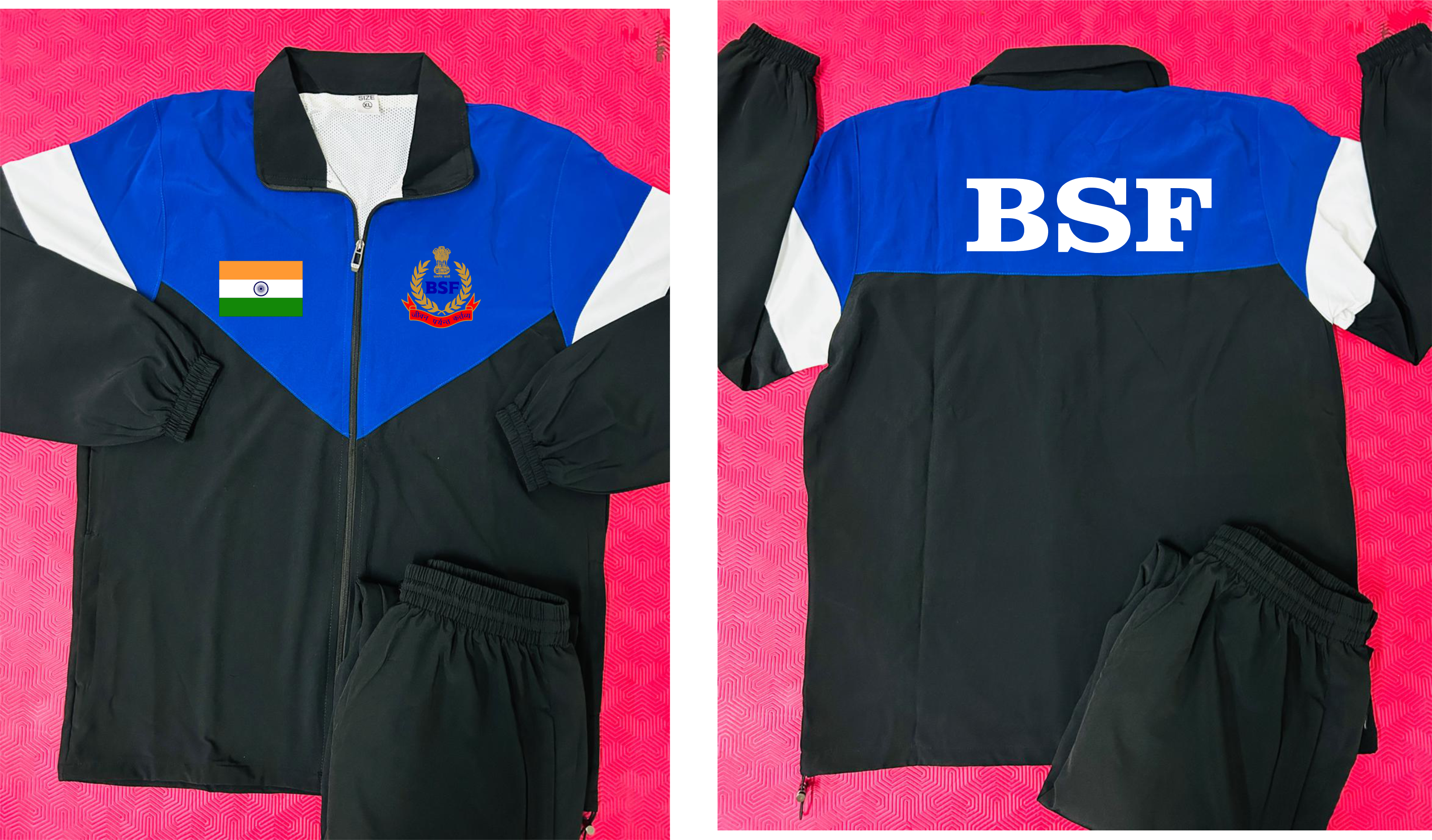 BSF TRACKSUIT BLUE WHITE ARYAN SPORTS