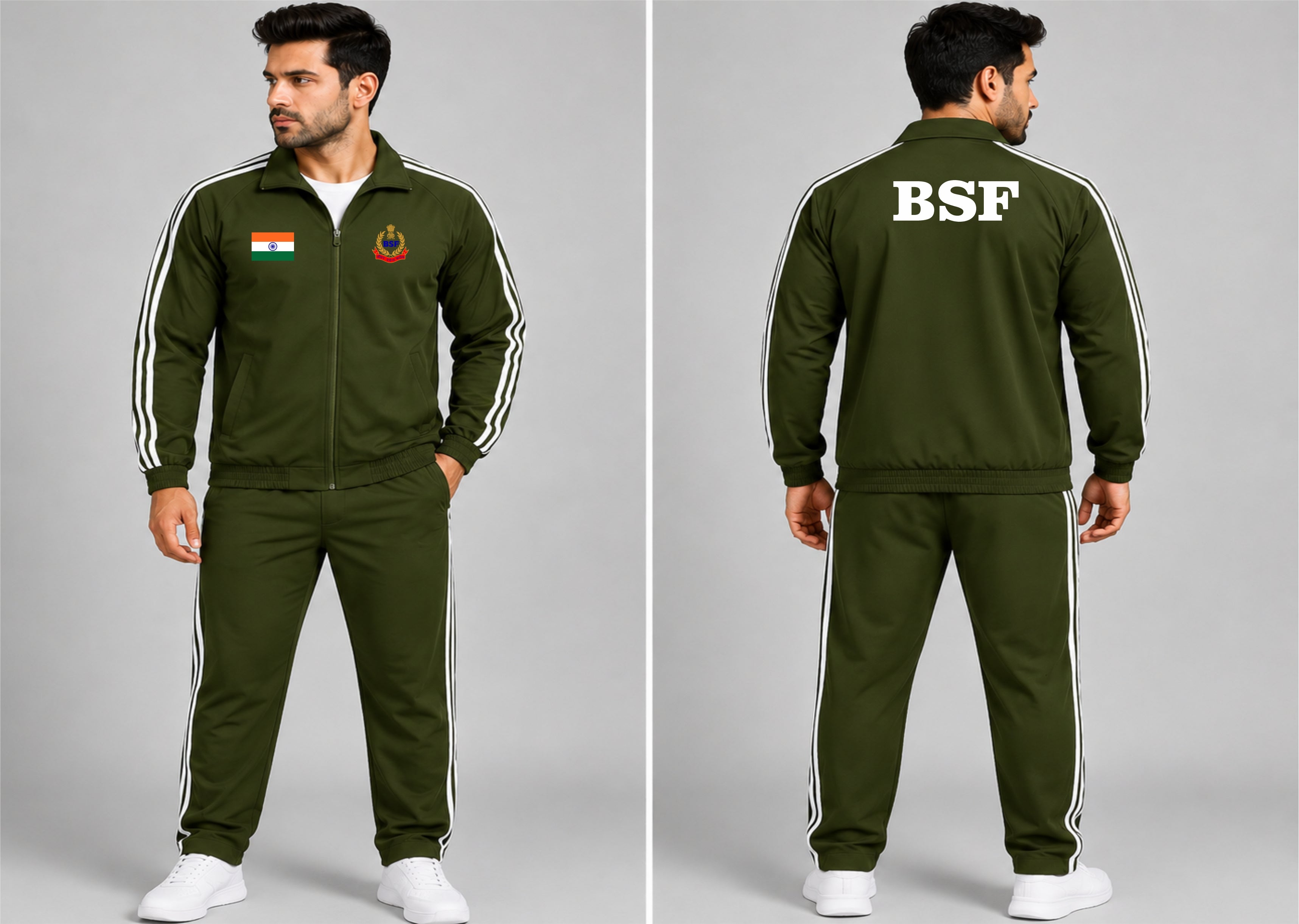 BSF TRACKSUIT IN OLIVE GREEN