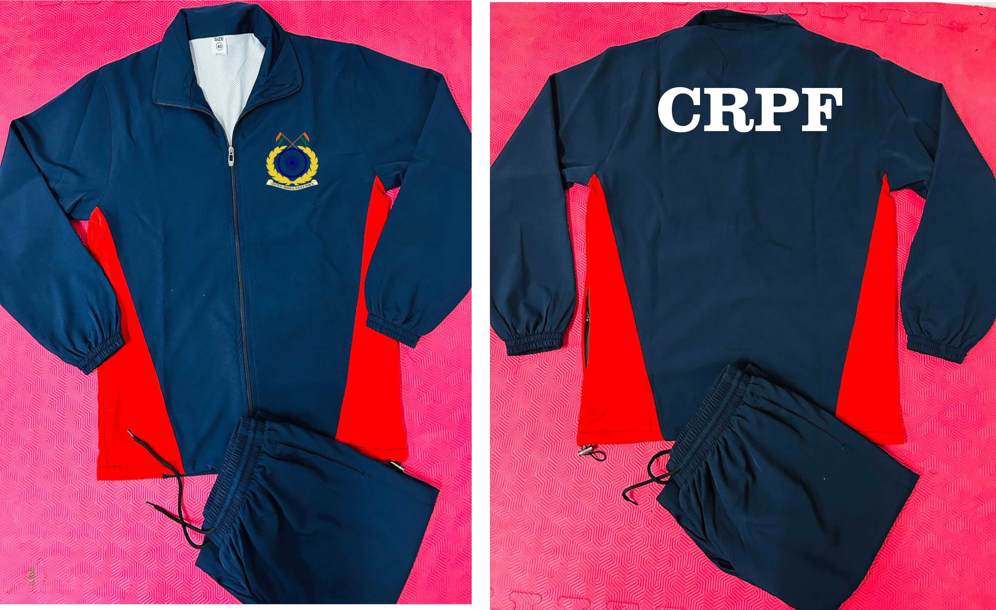 CRPF TRACKSUIT RED BLUE ARYAN SPORTS