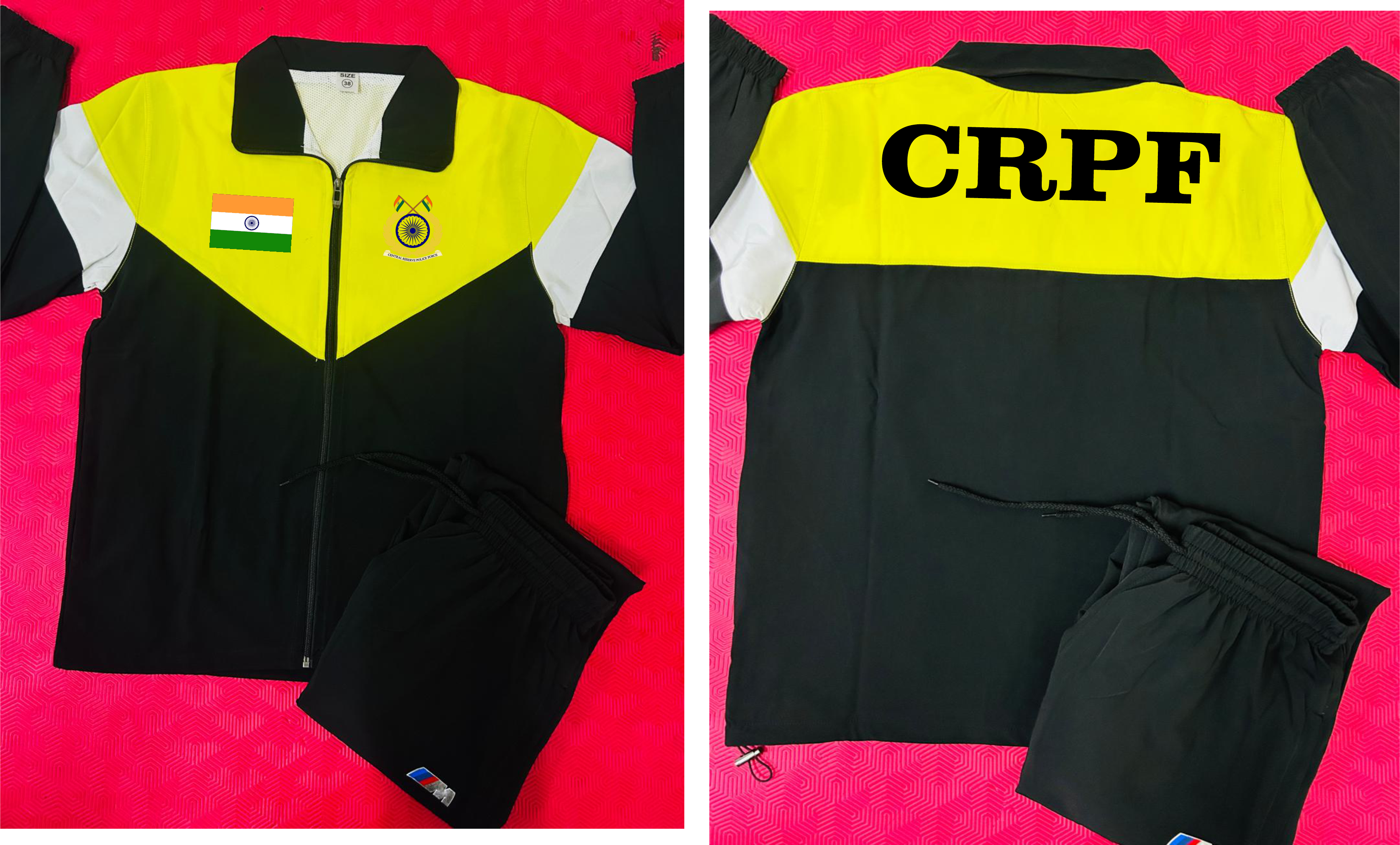 CRPF TRACKSUIT YELLOW BY ARYAN SPORTS