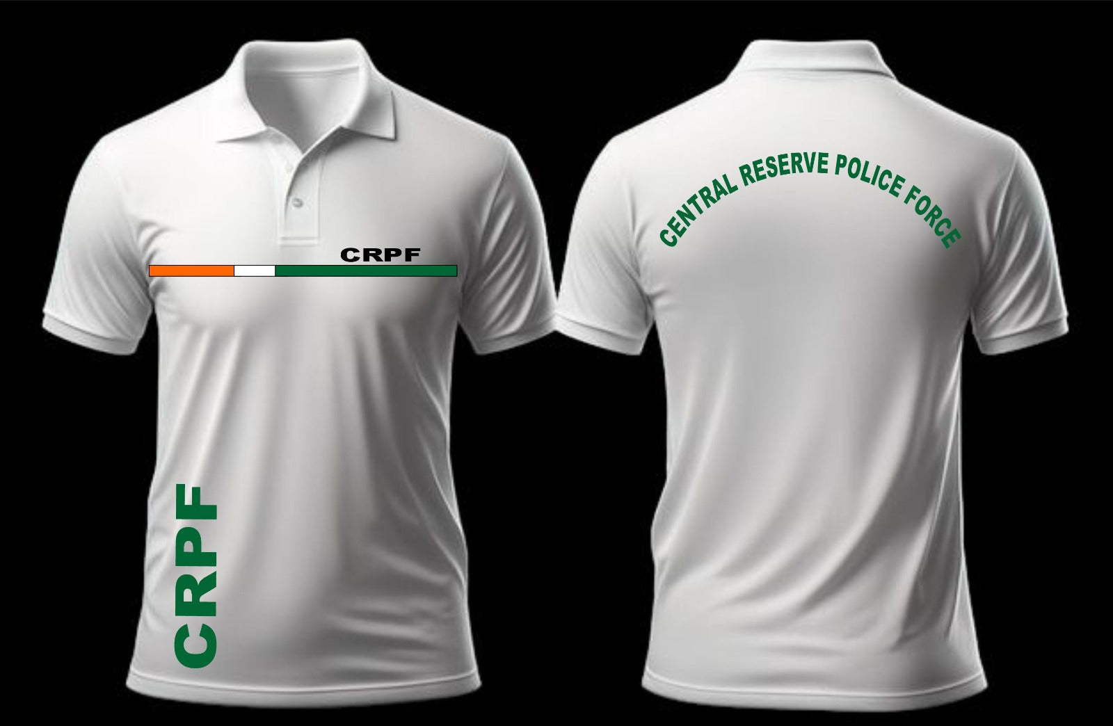 CRPF Tshirt in White Color