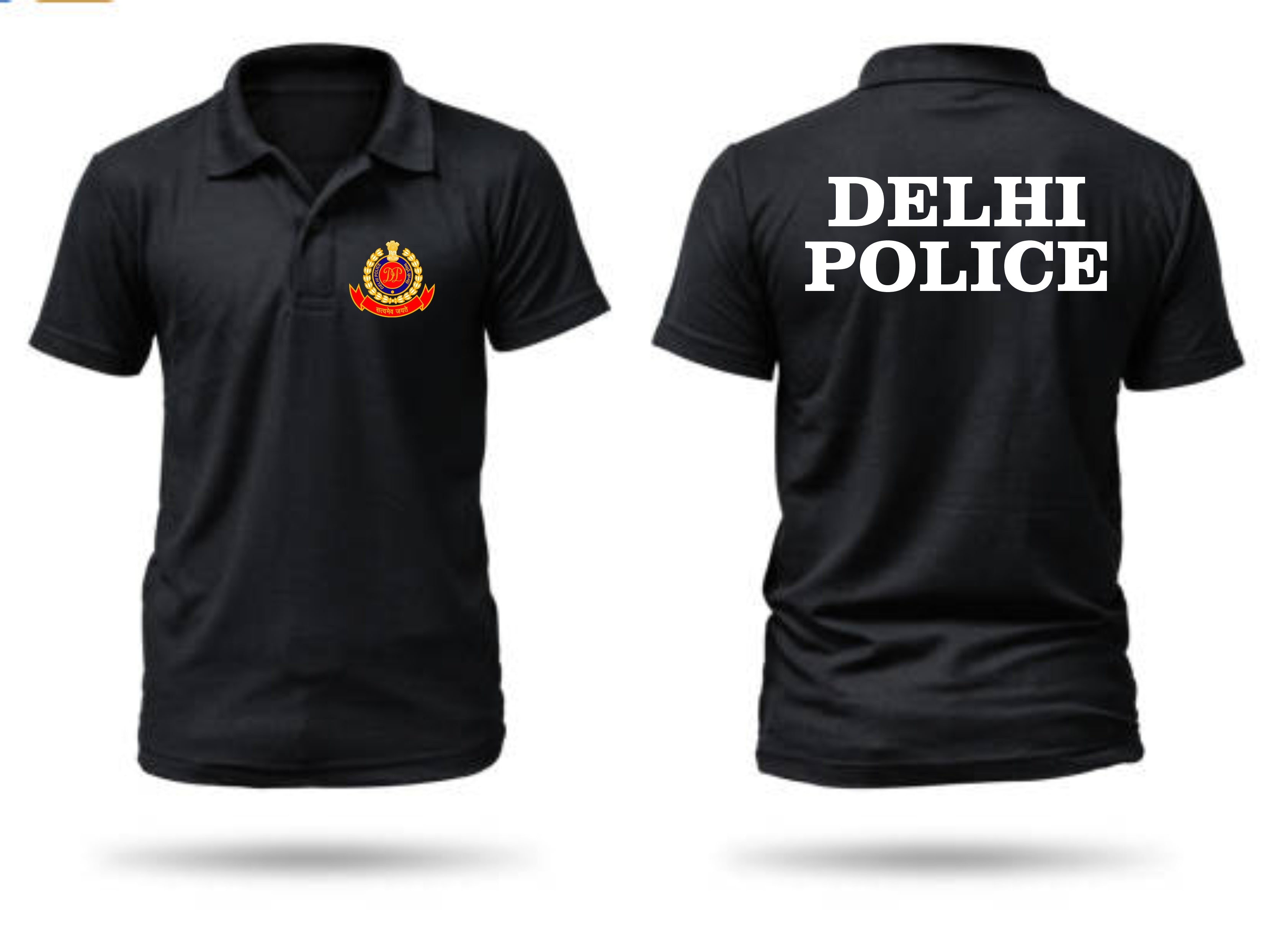 DLEHI POLICE BLACK TSHIRT