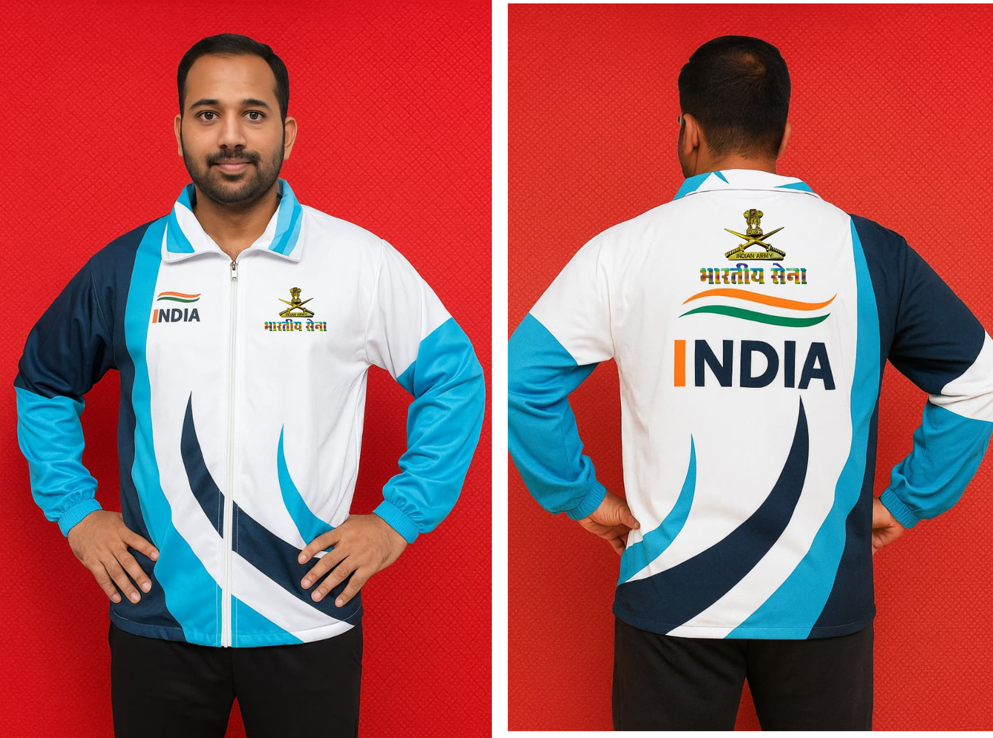 INDIAN ARMY TRACKSUIT ARYAN SPORTS BLUE