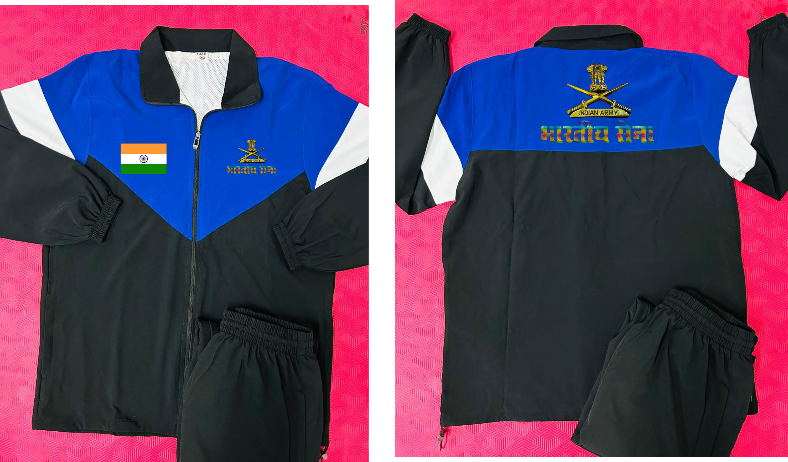 INDIAN ARMY TRACKSUIT BLUE WHITE ARYAN SPORTS