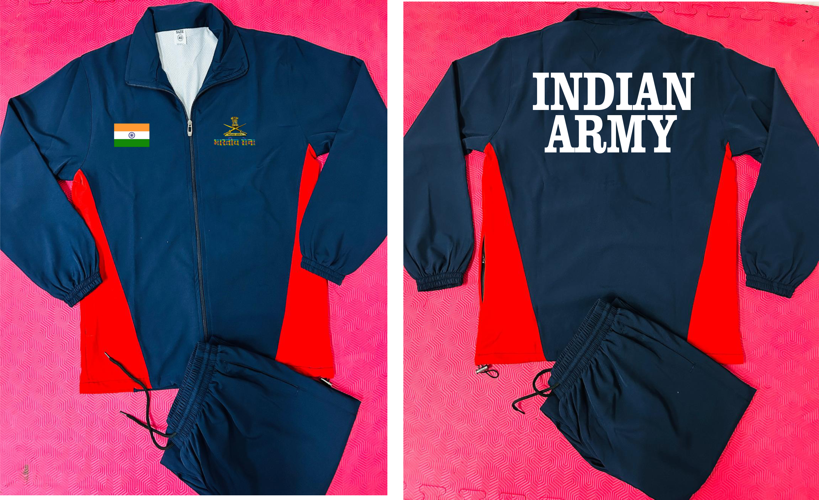 INDIAN ARMY TRACKSUIT RED ARYAN SPORTS