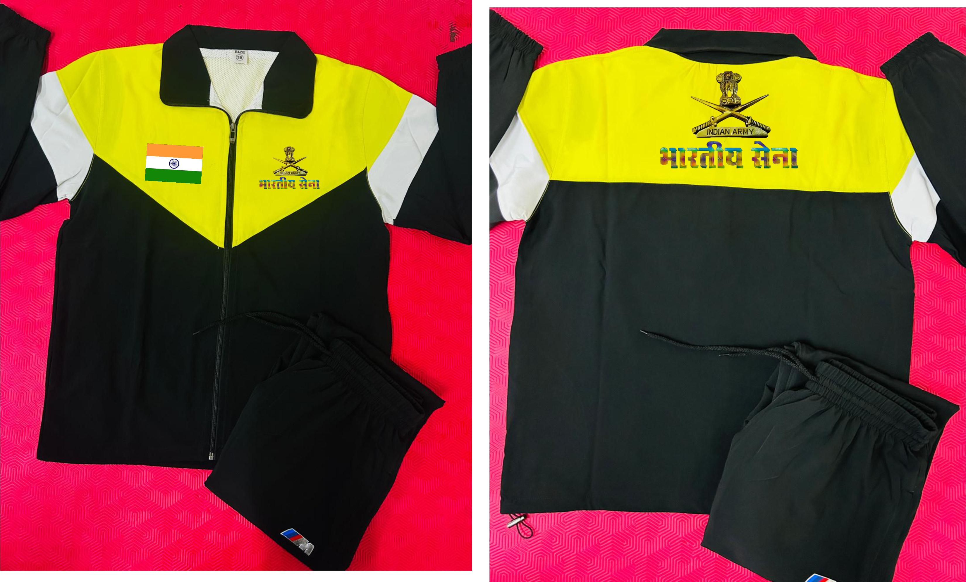 INDIAN ARMY TRACKSUIT YELLOW ARYAN SPORTS