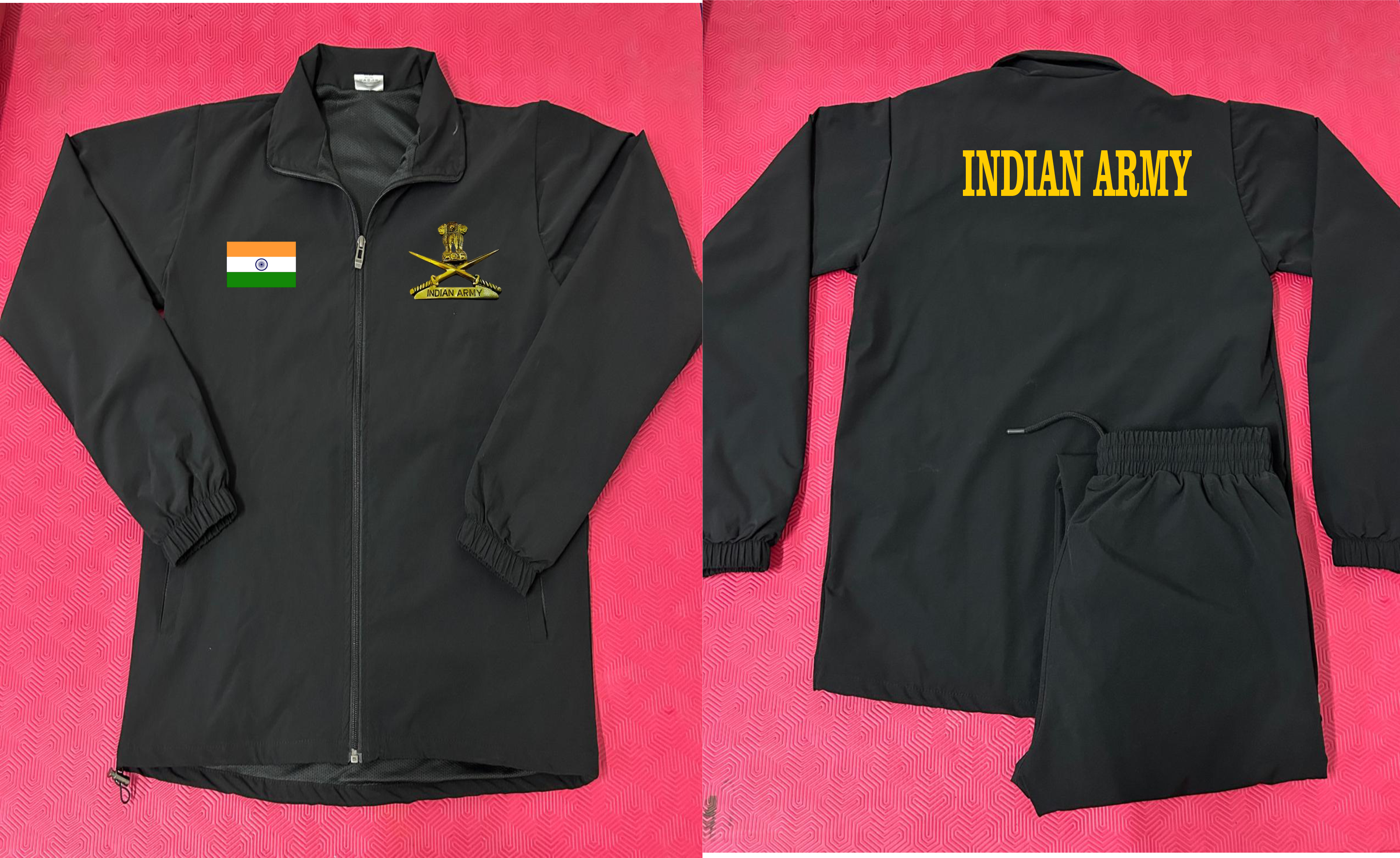 INDIAN ARMY TRACKSUIT Z BLACK