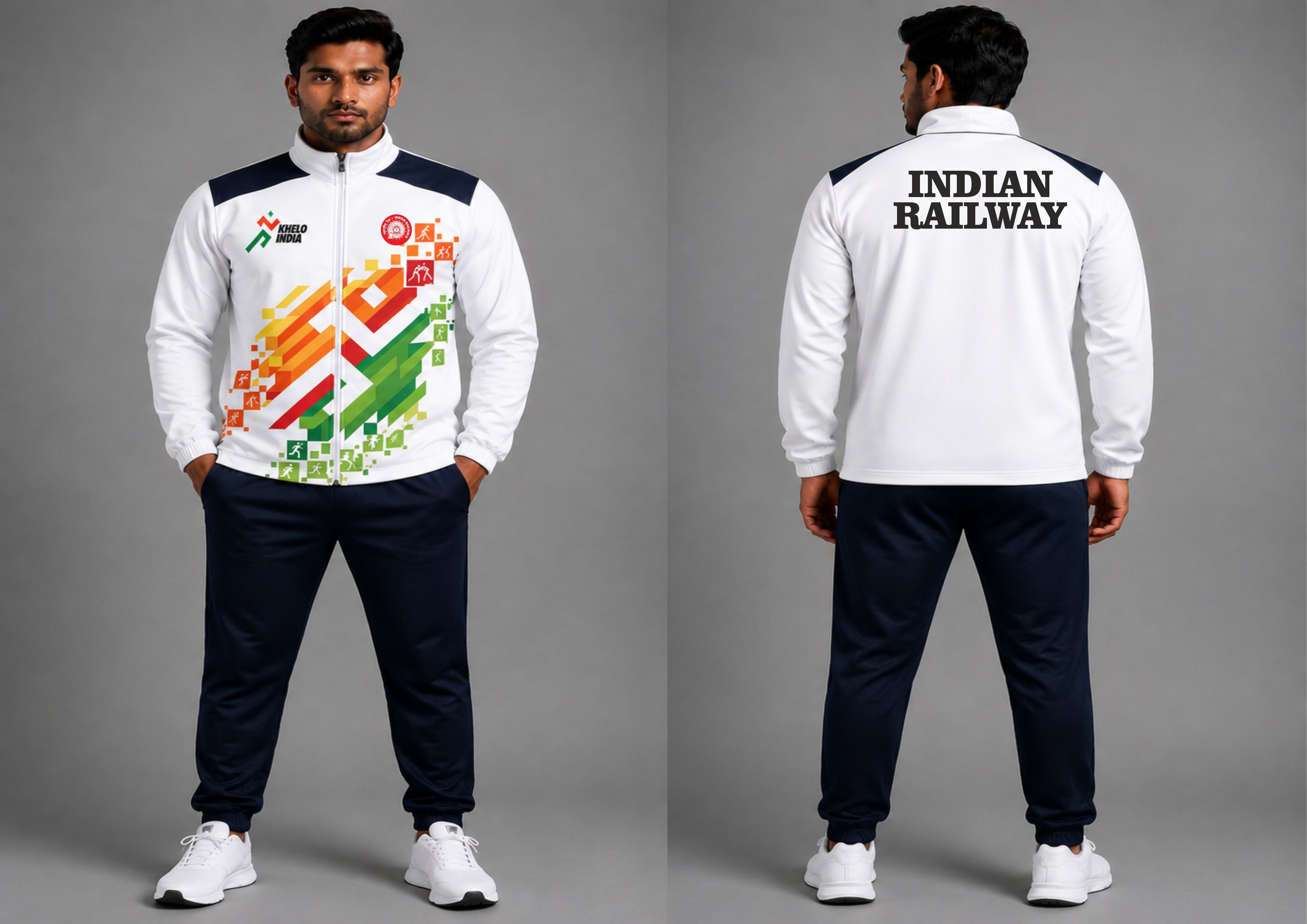 INDIAN RAILWAY KHELO INDIA TRACKSUIT