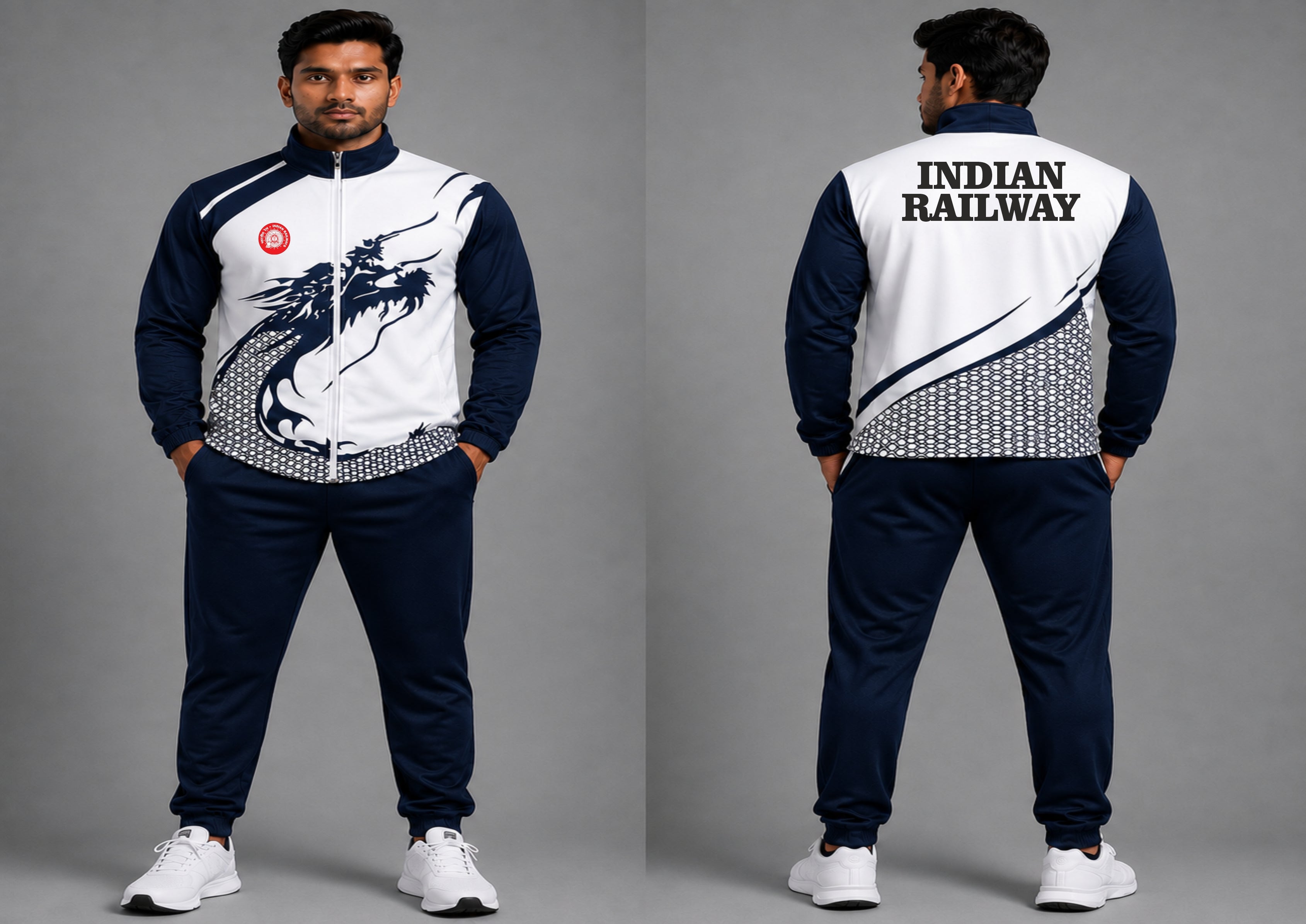 INDIAN RAILWAY TRACKSUIT DRAGON