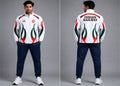 INDIAN RAILWAY TRACKSUIT FIRE DESIGN