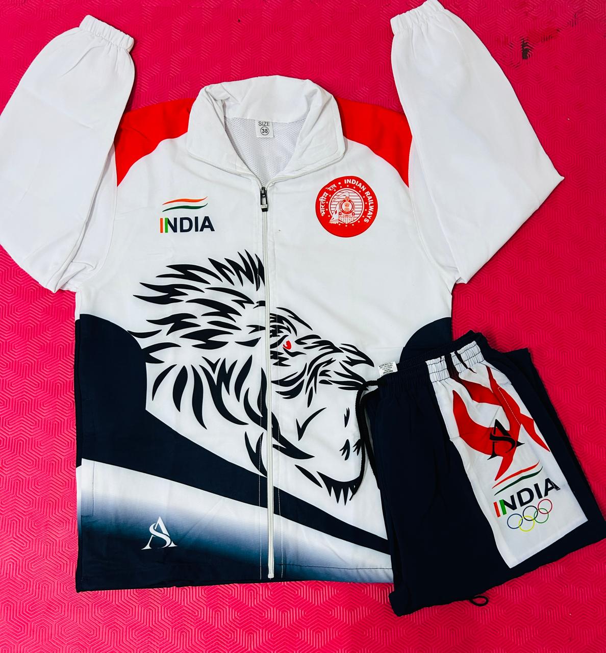 INDIAN RAILWAY TRACKSUIT LION