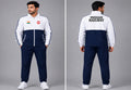INDIAN RAILWAY TRACKSUIT WHITE NAVY BLUE
