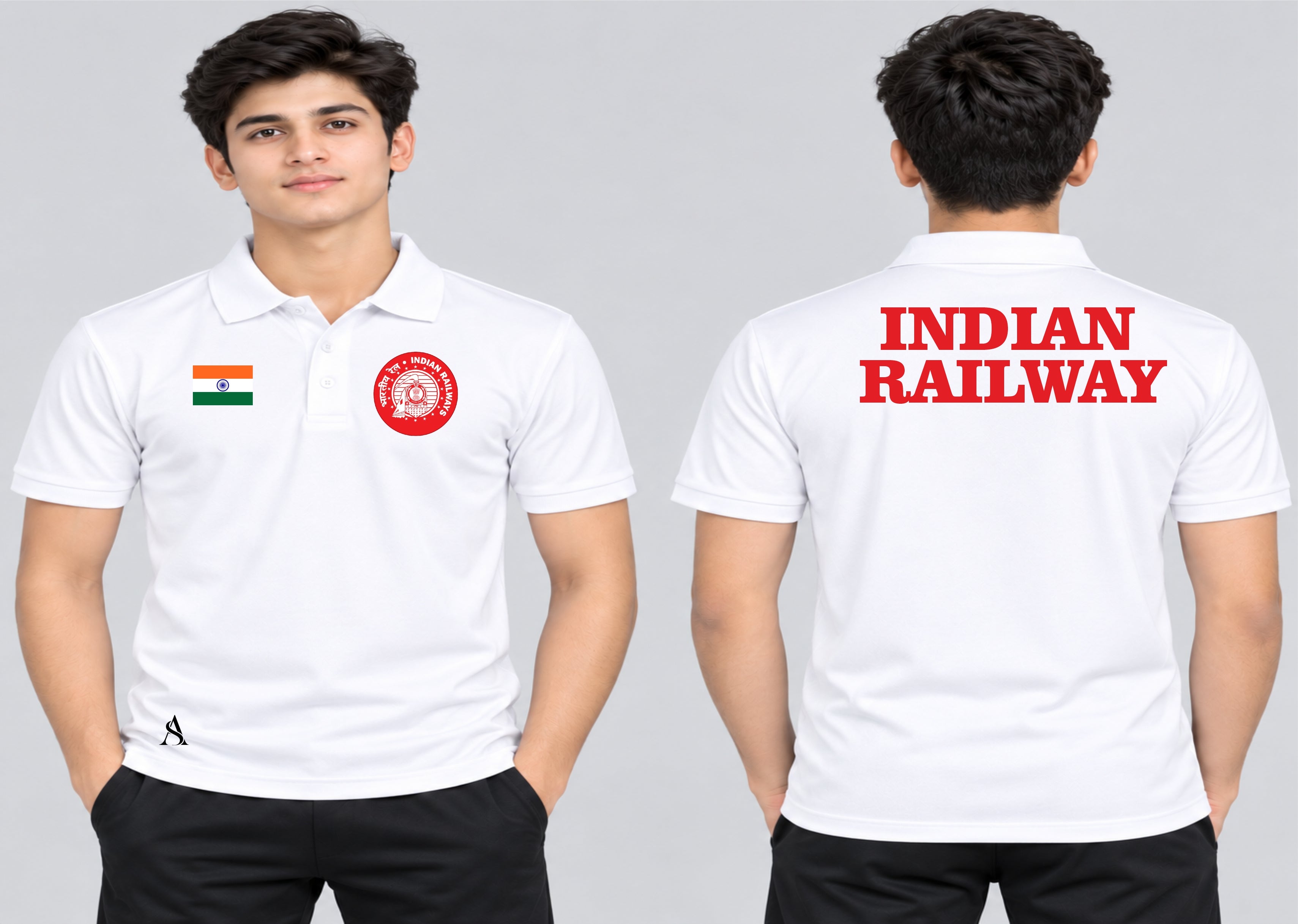 INDIAN RAILWAY RED TSHIRT