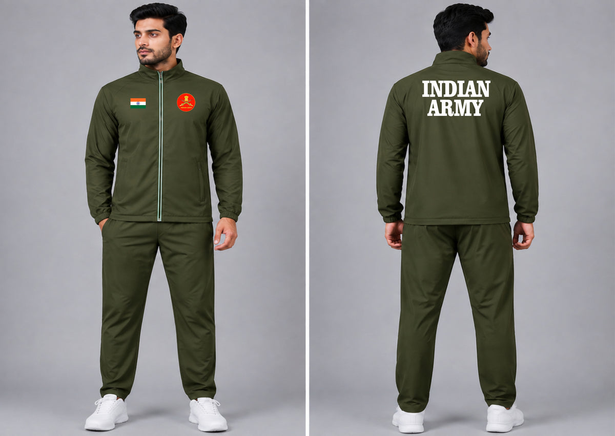 Indian army tracksuit olive Aryan sports