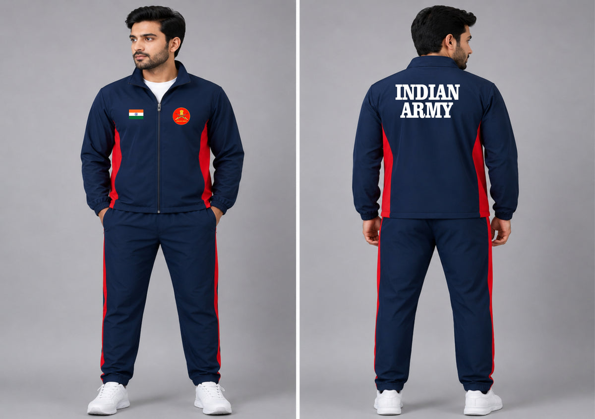 INDIAN ARMY TRACKSUIT RED ARYAN SPORTS