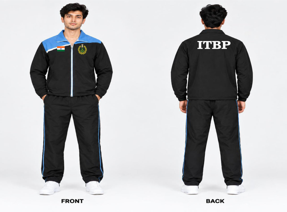 ITBP TRACKSUIT BLACK SKY BLUE