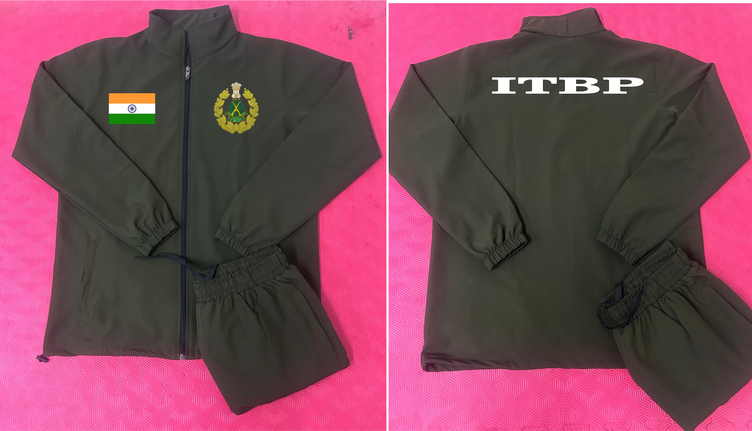 ITBP TRACKSUIT GREEN ARYAN SPORTS