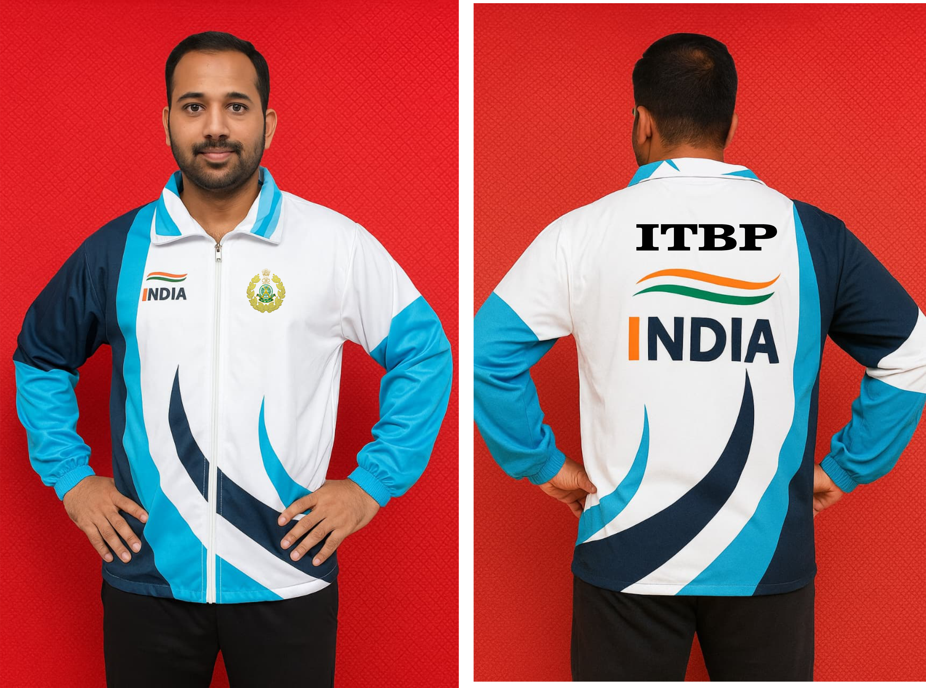 ITBP printed Tracksuit  .. Aryan Sports