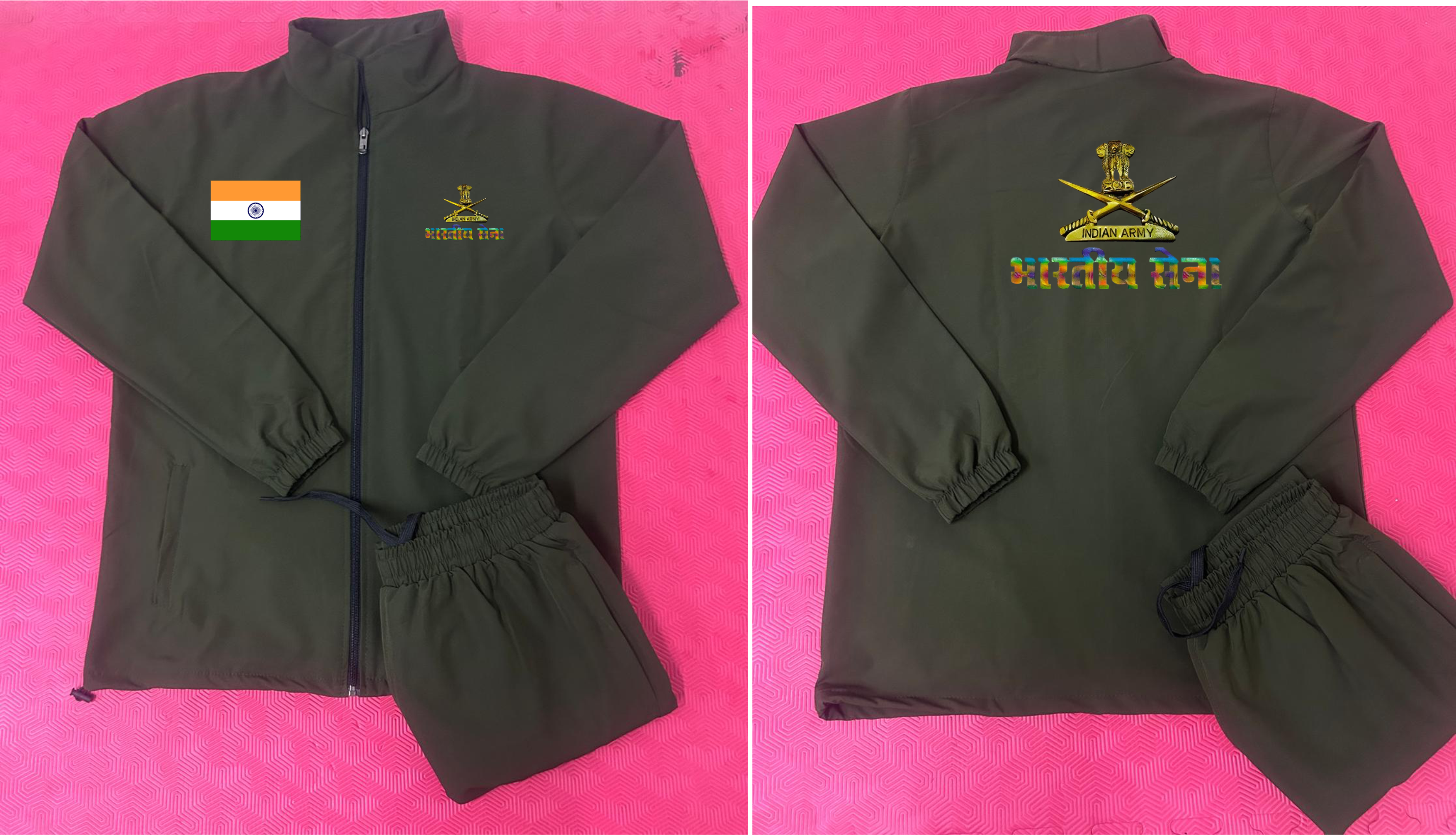 Indian army tracksuit olive Aryan sports