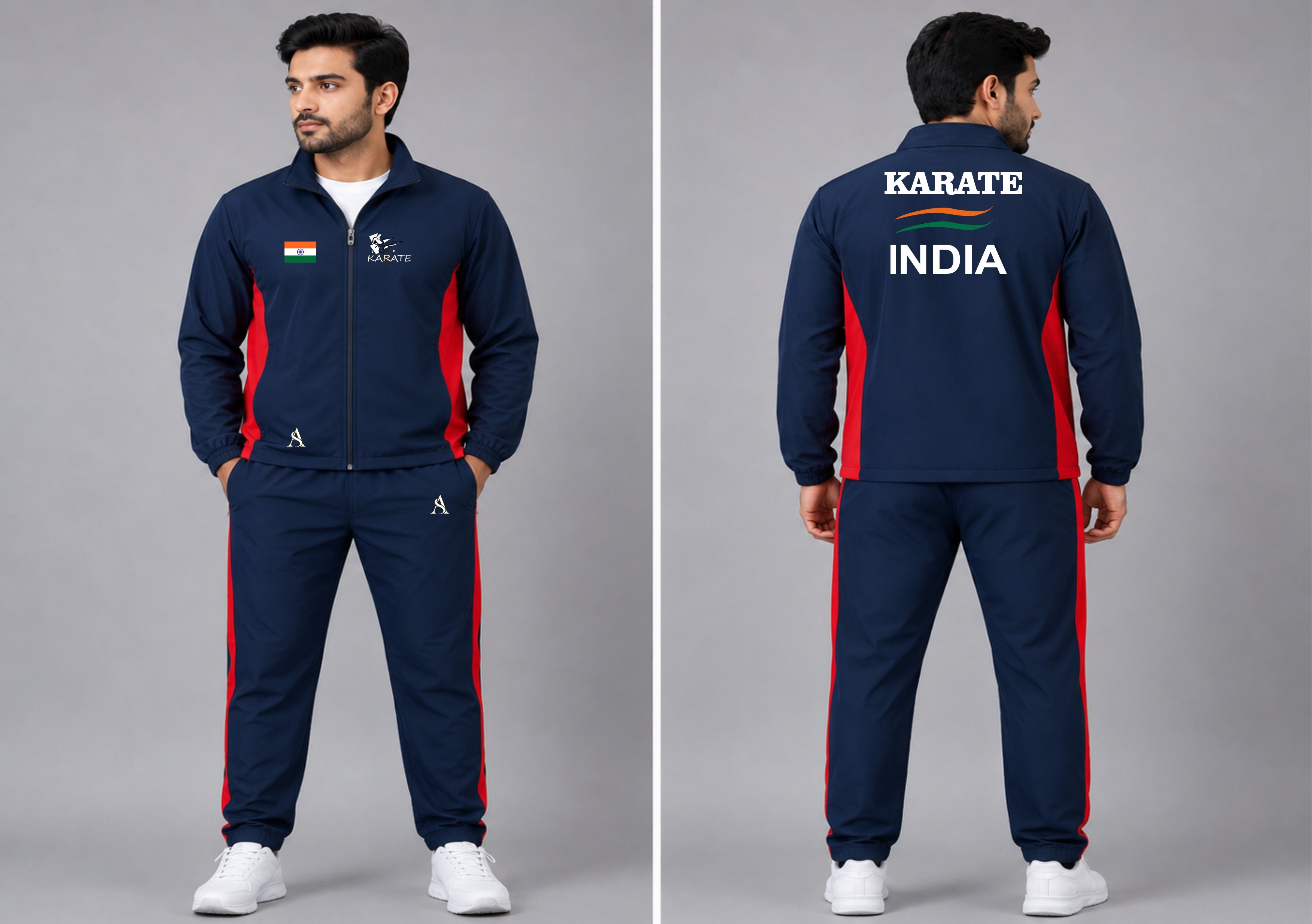 KARATE RED BLUE TRACKSUIT