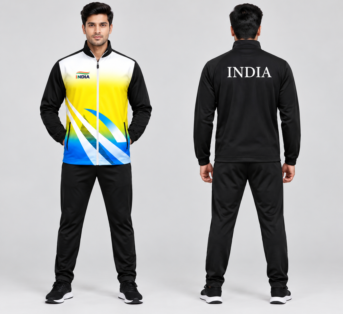 KARATE TRACKSUIT YELLOW BLACK