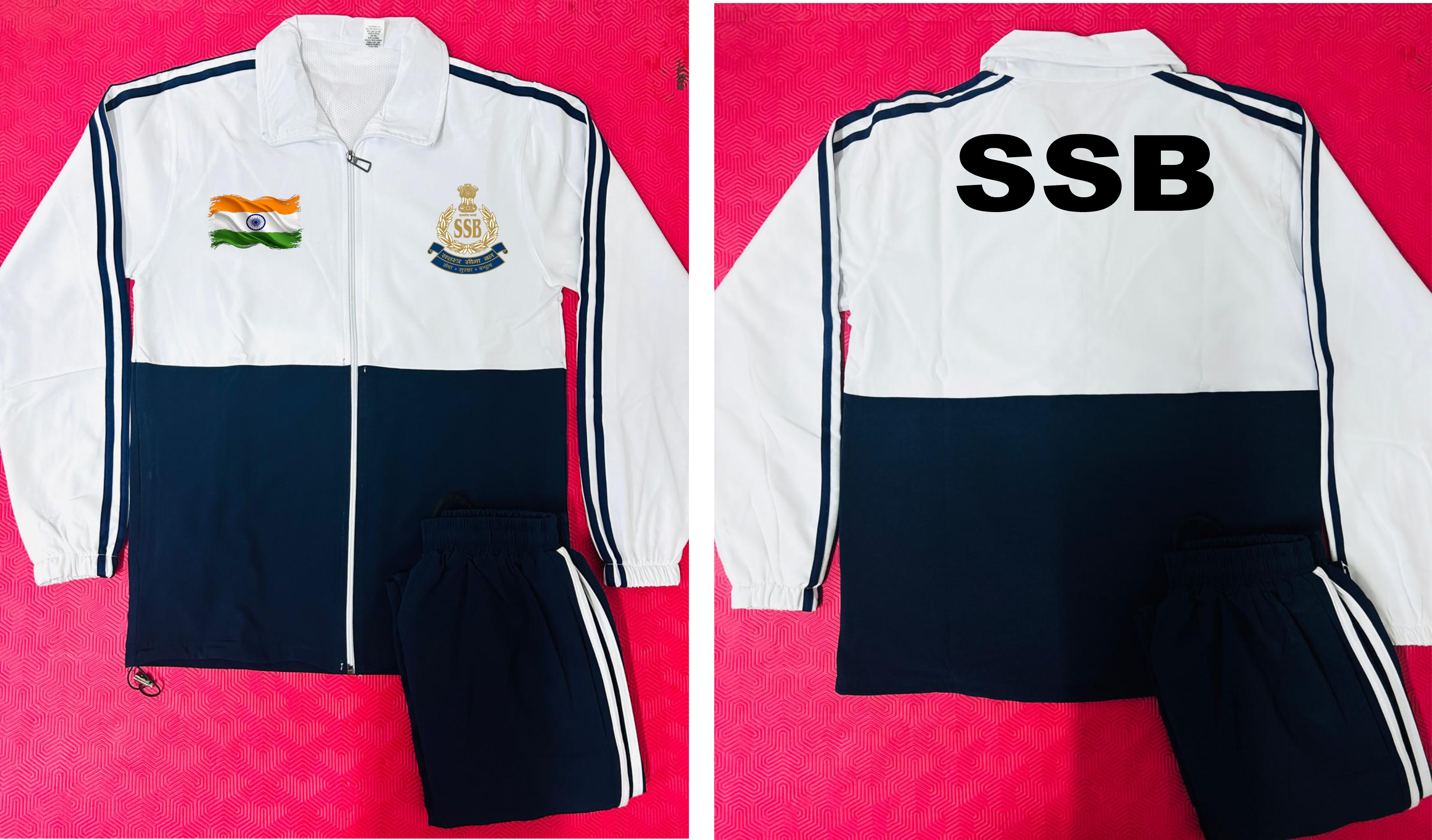 SSB TRACKSUIT ARYAN SPORTS WHITE BLUE