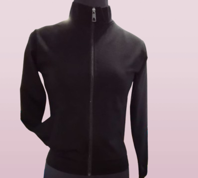 Black Dry Fit Jacket for Women Aryan Sports