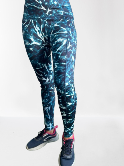 Sports legging Blue Print  Aryan Sports