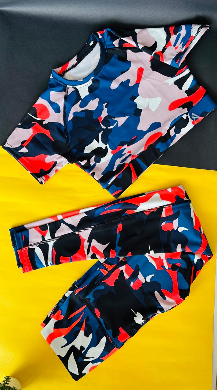 Women Slim fit tracksuit , Cord set , sports bra with trackpants