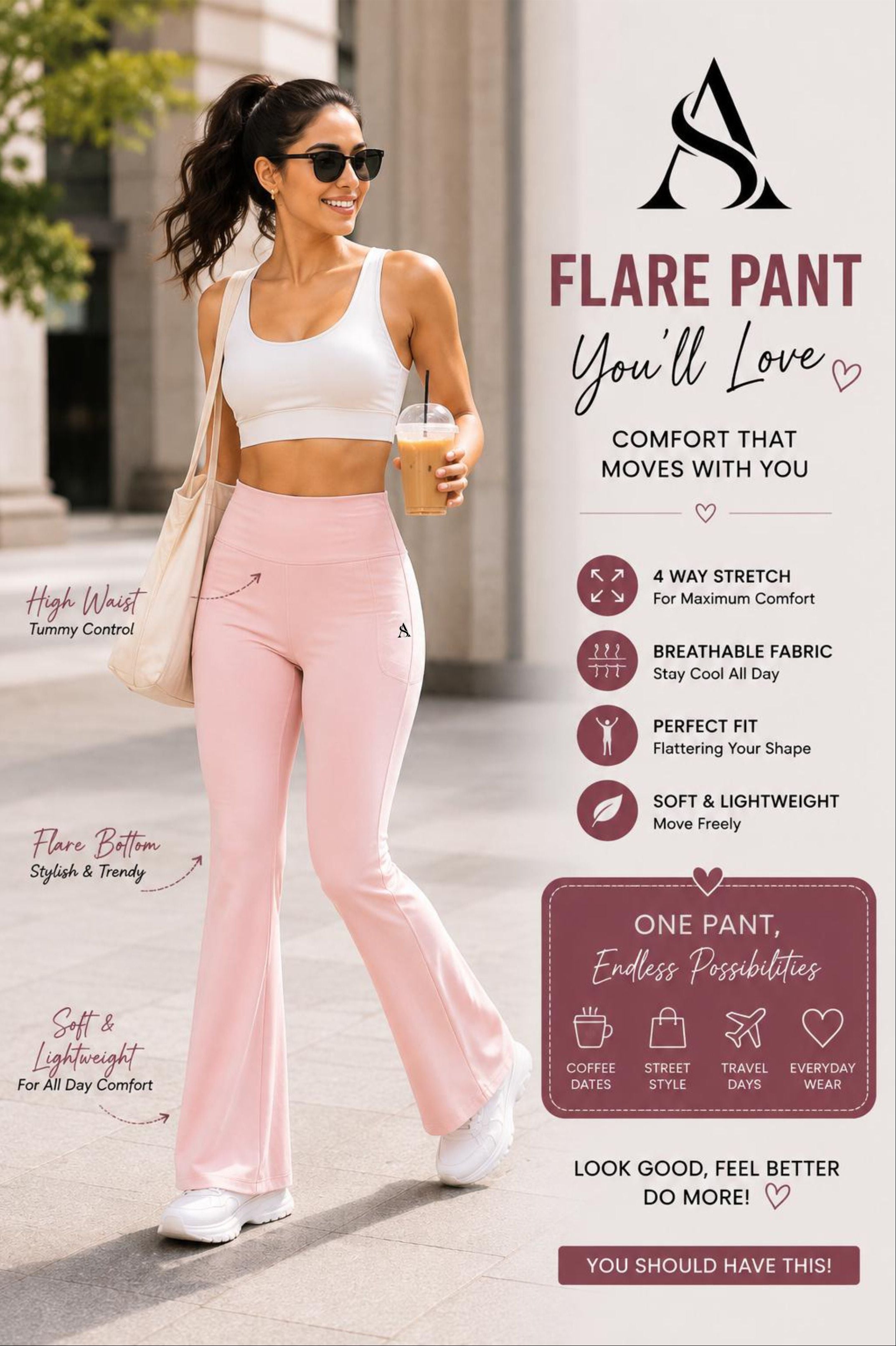 Women’s High-Waist Flare Pant