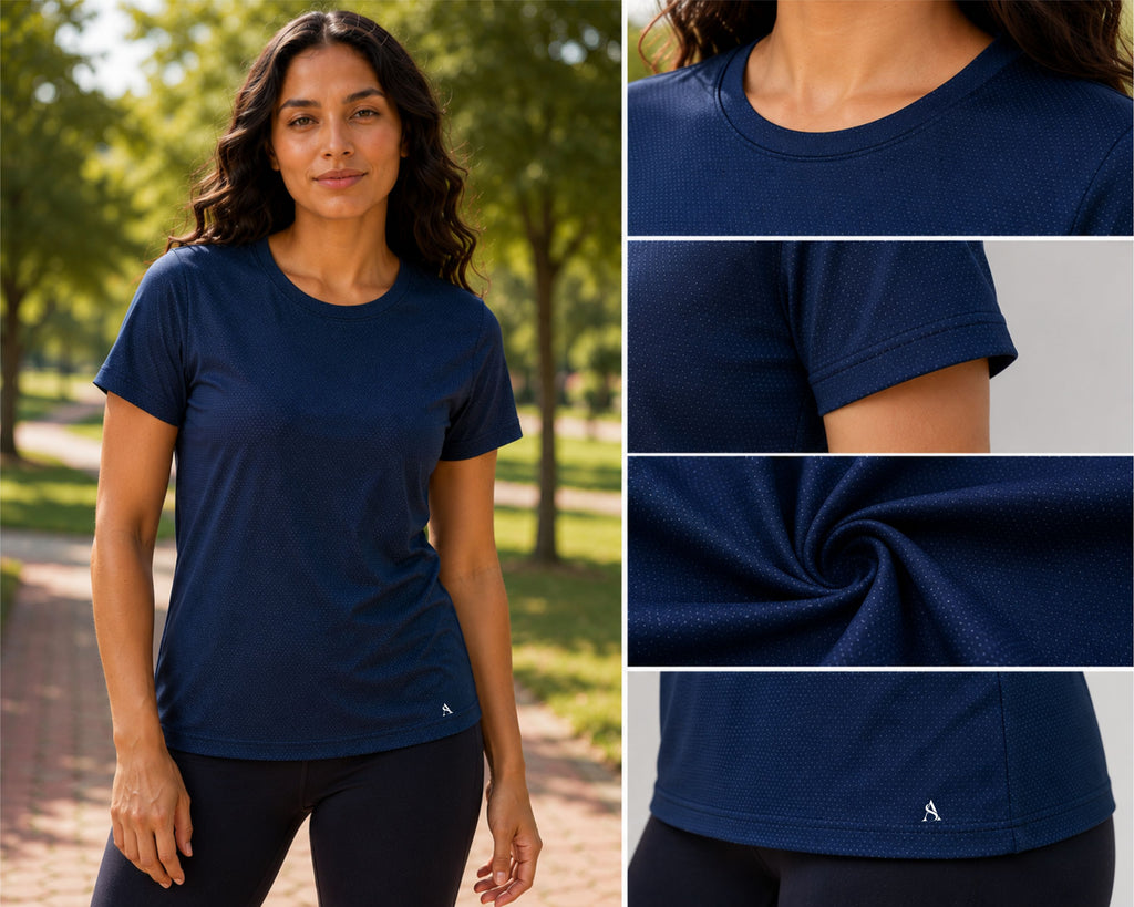 Women’s Navy Blue Performance T-Shirt