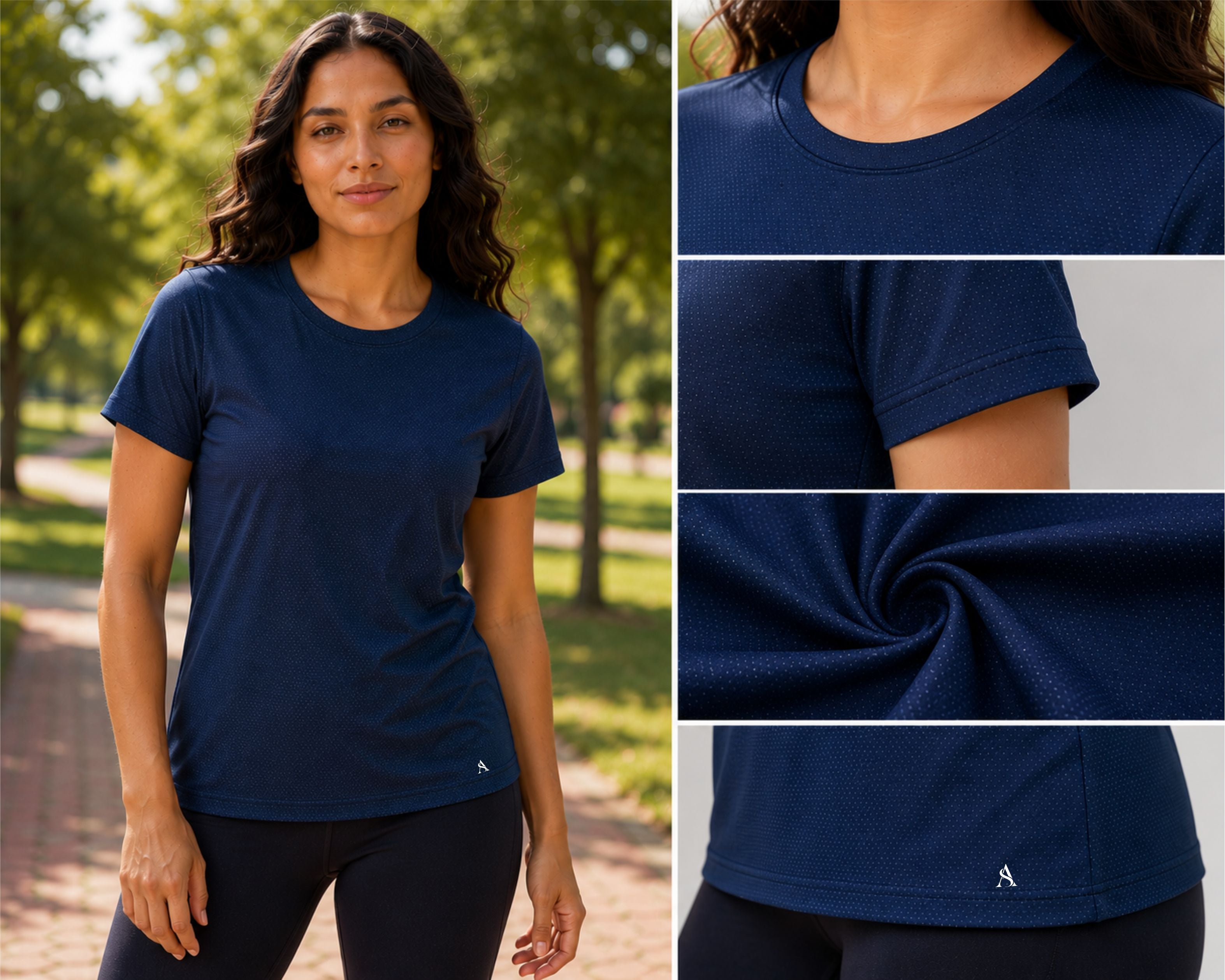 Women’s Navy Blue Performance T-Shirt