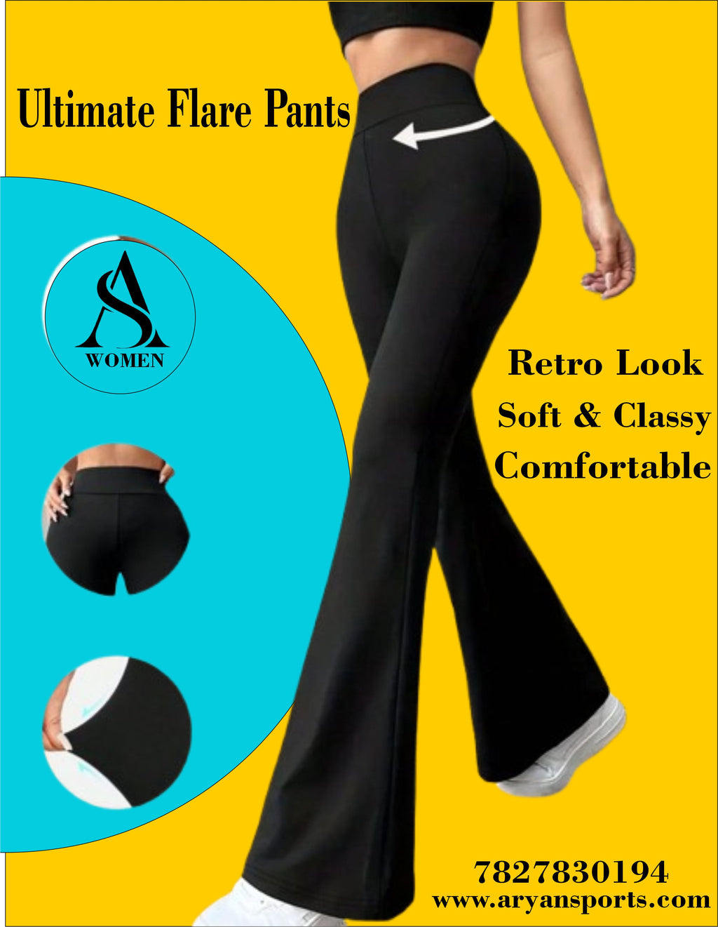 Flared yoga , gym , trackpants