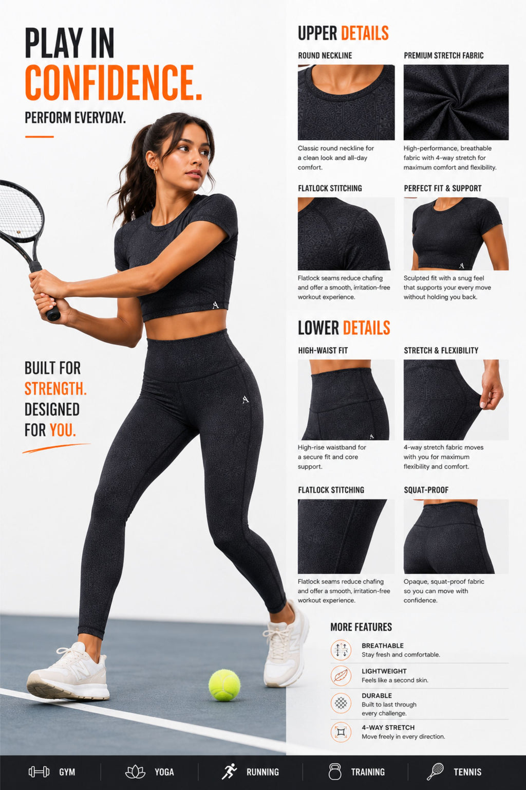YOGA SET , ACTIVE WEAR , CORD SET ...
