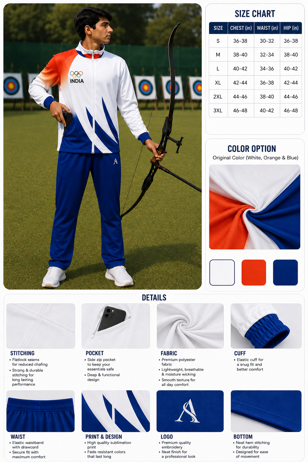 Aryan Sports Archery Championship Tracksuit